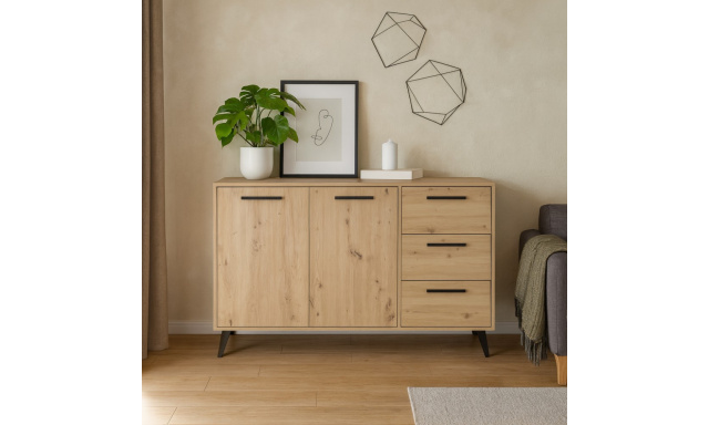 Komoda se 2 dvířky a 3 zásuvkami KAVO