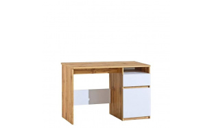 PC stůl Barlo 7, wotan/bílá