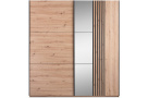 Šatní skříň SORIA s posuvnými dveřmi a zrcadlem