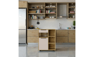 Kredenc Siena 70cm nízký, dub artisan/cashmere