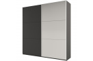 Šatní skříň ROSSA s posuvnými dveřmi a zrcadlem