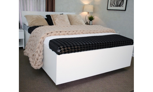 Postel z masivu Dana 160x200cm, bílá