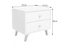 Noční stolek SOLEA LUX se 2 zásuvkami