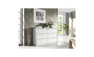 Komoda se šesti zásuvkami LINDA s výběrem dekoru