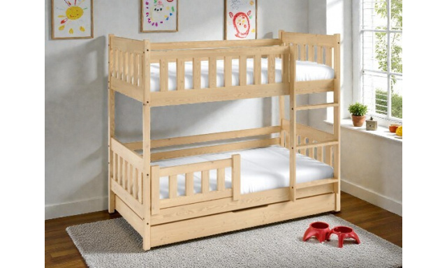 Patrová postel Lenny 190x80cm, borovice přírodní