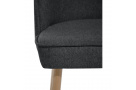 Čalouněná židle LUNA s dřevěnými nohami