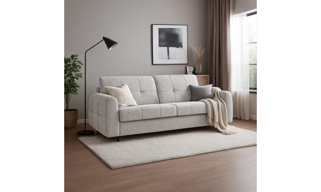 Třímístná pohovka s italským rámem PIREUS s výběrem barvy