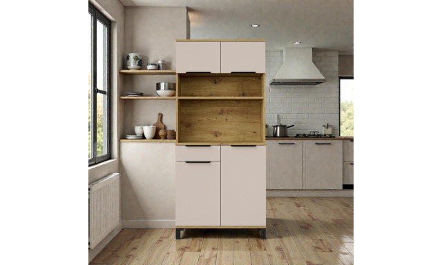 Kredenc Siena 80cm, dub artisan/cashmere