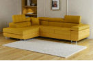 Kvalitní rohová sedačka Bergen, žlutá