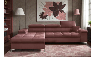 Luxusní sedací souprava Relina, růžová