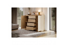 Komoda se 4 zásuvkami a 2 dvířky LINDA s výběrem dekoru