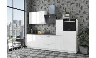 Luxusní kuchyně Adamelo 250cm, bílý lesk