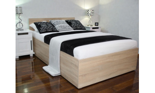 Postel z masivu Dana 160x200cm, dub sonoma