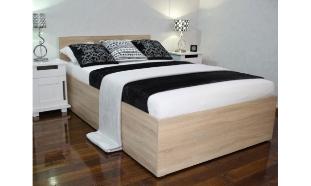 Postel z masivu Dana 160x200cm, dub sonoma