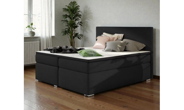 Boxspring postel Delta 180x200cm, černá
