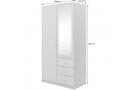 Šatní skříň se 2 dveřmi a zrcadlem SOLEA LUX