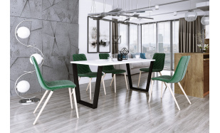 Moderní jídelní stůl Simple 185x90cm, bílý