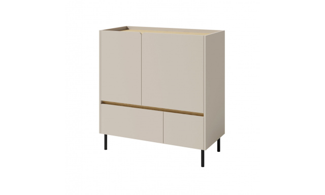 Komoda se 2 zásuvkami a 2 dvířky LICO