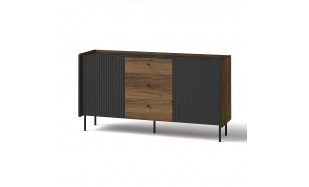 Komoda se 2 dvířky a 3 zásuvkami 150 cm PIANO