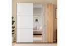 Šatní skříň SORIA s posuvnými dveřmi a zrcadlem
