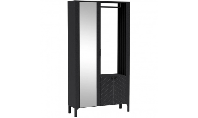 Šatní skříň se dvěma dveřmi a zrcadlem LUME