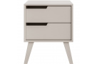 Noční stolek NOREL se 2 zásuvkami