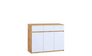 Komoda Barlo 6, wotan/bílá 