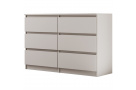 Komoda se šesti zásuvkami LINDA s výběrem dekoru
