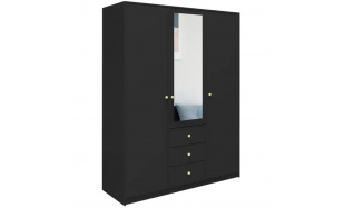 Šatní skříň se 3 dveřmi a zrcadlem SOLEA