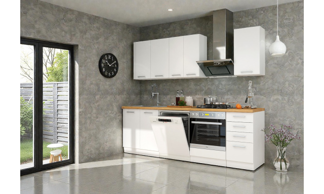 Bílá kuchynská linka Enigma 180cm B