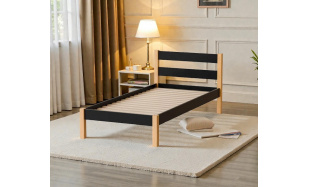 Postel Tania, černá (90x200cm) 