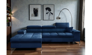 Luxusní sedací souprava Relina, modrá