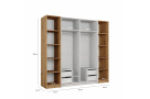 Moderní šatní skřín Medino 250cm 