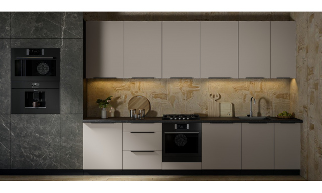 Luxusní kuchynská linka Santiago F 330cm, cashmere