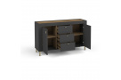 Komoda se 2 dvířky a 3 zásuvkami MONTA