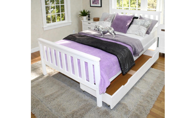 Postel z masivu Siena 180x200cm, borovice (bílá)