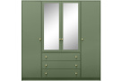 Šatní skříň se 4 dveřmi a zrcadlem SOLEA LUX