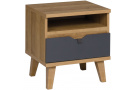 Noční stolek s 1 zásuvkou MORENO
