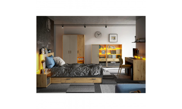 Skříňka na umyvadlo bez zrcadla QUBIC 95 cm