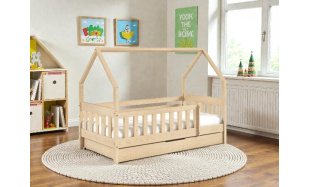 Postel Domeček 190x80cm, borovice přírodní