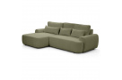 Rohová pohovka OLIVER s funkcí spaní a s výběrem potahu