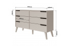 Komoda NOREL se 6 zásuvkami