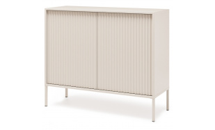 Komoda se 2 dvířky a drážkovanými dvířky NOTO