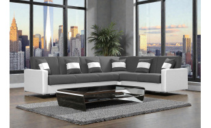 Elegantní rohová sedačka Master, bílá 