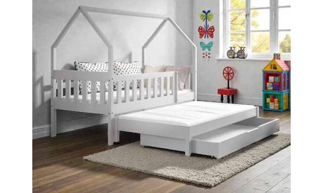 Rozkládací postel Varese 160x80cm, borovice bílá