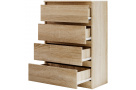 Komoda se čtyřmi zásuvkami LINDA s výběrem dekoru