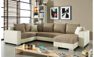 Velká sedačka ve tvaru U Deron, béžová