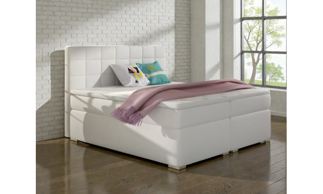 Kontinentální postel Bolero 180x200cm, bílá 