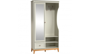 Šatní skříň se zrcadlem a zásuvkou CHARLOTT