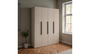 Moderní šatní skříň Tara 180cm, jílová 